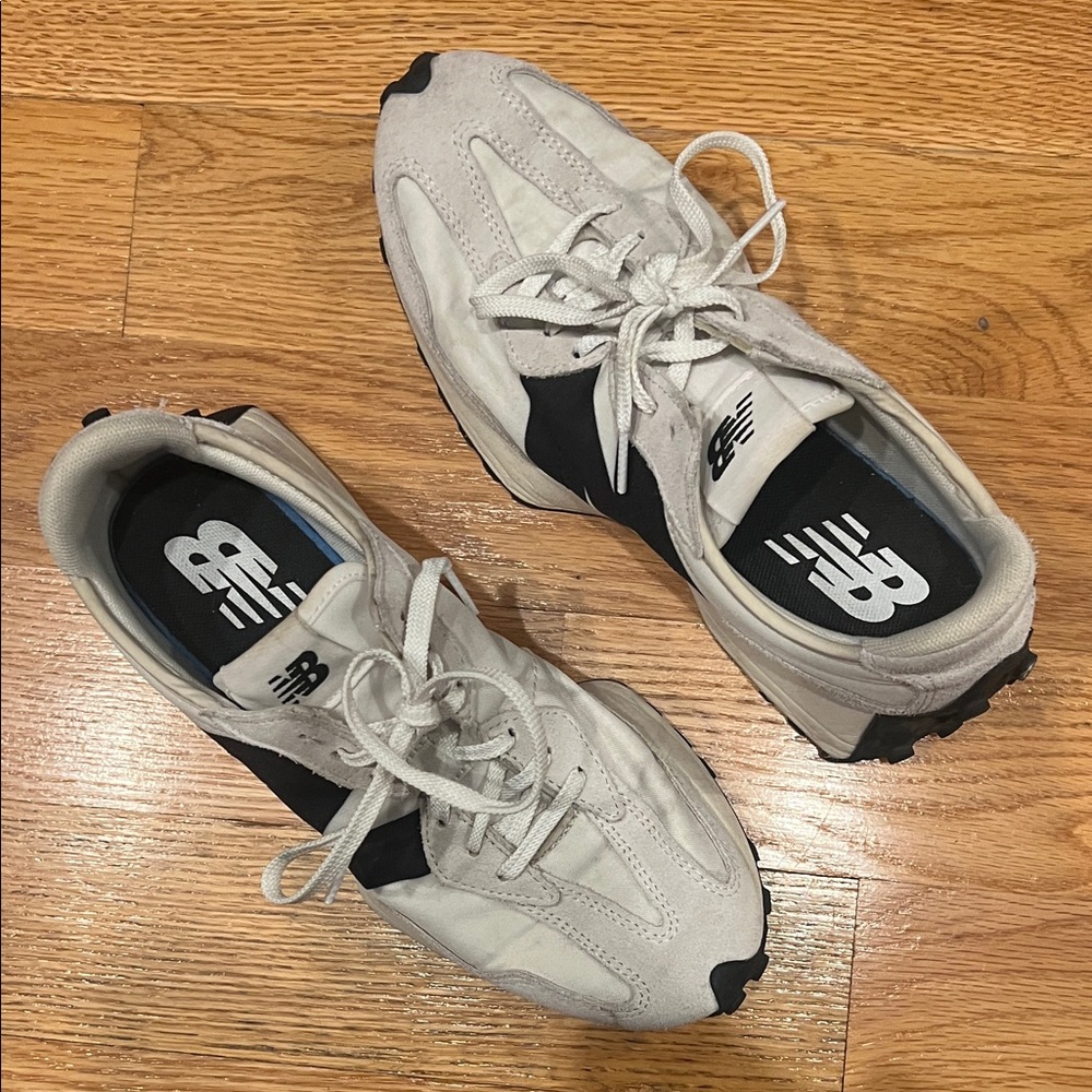 New Balance Women’s Cream and Black Sneakers